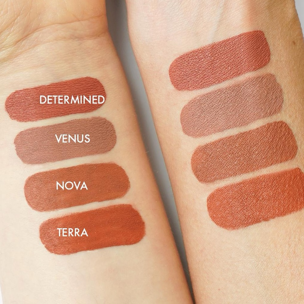 NWOT FARMASI LIQUID MATTE LIPSTICK TERRA RED BROWN RUST COLOR - Picture 2 of 8